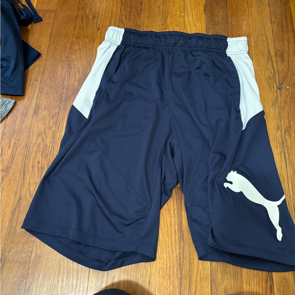 Blue puma shorts!